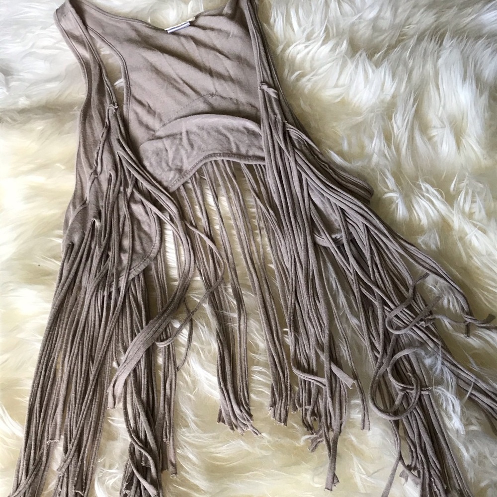Boho fringe vest